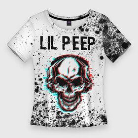 Женская футболка 3D Slim с принтом Lil Peep  ЧЕРЕП  Краска в городе Новоалтайск,  |  | lil | lil peep | music | peep | rap | краска | краски | лил | музыка | пип | рэп | рэпер | рэперы | рэпперы | хип | хип хоп | хоп | череп