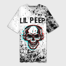 Платье-футболка 3D с принтом Lil Peep  ЧЕРЕП  Краска в городе Новоалтайск,  |  | lil | lil peep | music | peep | rap | краска | краски | лил | музыка | пип | рэп | рэпер | рэперы | рэпперы | хип | хип хоп | хоп | череп