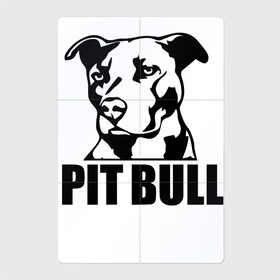 Магнитный плакат 2Х3 с принтом Pit Bull / Power в городе Новоалтайск, Полимерный материал с магнитным слоем | 6 деталей размером 9*9 см | dog | muzzle | pit bull | power | мощь | питбуль | собака