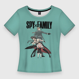 Женская футболка 3D Slim с принтом Spy x Family в городе Новоалтайск,  |  | anime | anya forger | family | loid forger | spy | spy x family | yor forger | аниме | аня форджер | йор | йор форджер | ллойд форджер | семья шпиона | семья шпионов | форджер | шпион