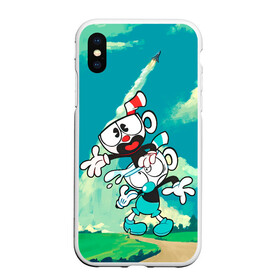 Чехол для iPhone XS Max матовый с принтом 2 Чашечки | Cuphead в городе Новоалтайск, Силикон | Область печати: задняя сторона чехла, без боковых панелей | cuphead | cupheadshow | игра чашки | капхед | капхэд | нетфликс | чашечки | чашка | чашки | шоу | шоу чашечка