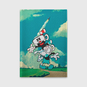 Обложка для автодокументов с принтом 2 Чашечки | Cuphead в городе Новоалтайск, натуральная кожа |  размер 19,9*13 см; внутри 4 больших “конверта” для документов и один маленький отдел — туда идеально встанут права | cuphead | cupheadshow | игра чашки | капхед | капхэд | нетфликс | чашечки | чашка | чашки | шоу | шоу чашечка