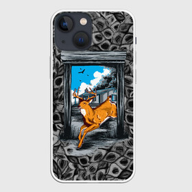 Чехол для iPhone 13 mini с принтом Олень 3D рисунок в городе Новоалтайск,  |  | Тематика изображения на принте: 3d | 3d рисунок | 3д | звери | олениха | олень | природа