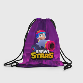 Рюкзак-мешок 3D с принтом BrawlStars Бонни с пушкой Bonny в городе Новоалтайск, 100% полиэстер | плотность ткани — 200 г/м2, размер — 35 х 45 см; лямки — толстые шнурки, застежка на шнуровке, без карманов и подкладки | Тематика изображения на принте: boni | bonnie | brawl | brawl stars | brawlstars | brawl_stars | бони | бонни | бравлстарс