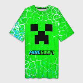 Платье-футболка 3D с принтом minecraft зеленый фон в городе Новоалтайск,  |  | craft | game | mine | minecraft | minecraftmemories | pixel | twitter | игра | майнкрафт | маркус перссон | пиксель | ремесло | шахта