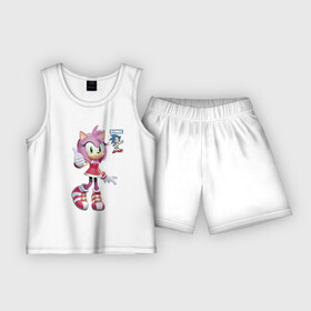 Детская пижама с шортами хлопок Sonic Amy Rose Video game: в городе Новоалтайск, | | ears | eyes | face | gesture | hands | hero | shoes | smile | sonic | башмаки | видеоигра | глаза | жест | лицо | руки | улыька | уши