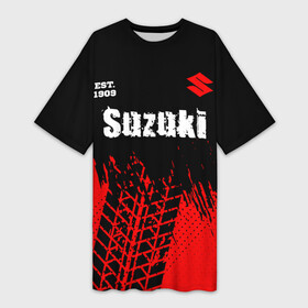 Платье-футболка 3D с принтом SUZUKI  Suzuki Est. 1909  Шины в городе Новоалтайск,  |  | auto | est 1909 | logo | moto | suzuki | symbol | авто | автомобиль | гонки | знак | лого | логотип | логотипы | марка | машина | мото | символ | символы | следы | сузуки | шины