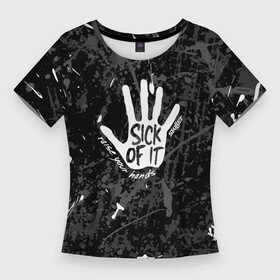 Женская футболка 3D Slim с принтом skillet  Sick of it. в городе Новоалтайск,  |  | christian rock | jen ledger | john cooper | korey cooper | official video | rock | seth morrison | skillet | skillet (musical group)