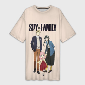 Платье-футболка 3D с принтом Spy x Family. Семья шпиона в городе Новоалтайск,  |  | anya | bond | family | forger | loid | princess | spy | spy x family | thorn | twilight | yor | аня | бонд | йор | красавица | лойд | манга | семья | семья шпиона | спящая | сумрак | супайфамири | форджер | шпион