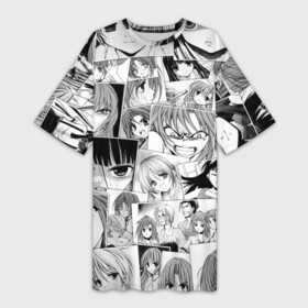 Платье-футболка 3D с принтом Когда плачут цикады pattern в городе Новоалтайск,  |  | anime | higurashi no naku koro ni | keiichi maebara | mion sonozaki | rena ryuuguu | rika furude | satoko houjou | shio | аниме | анимэ | когда плачут цикады | кэйити маэбара | мион сонодзаки | рика фурудэ | рэна рюгу | сатоко ходзё | сион соно