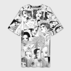 Платье-футболка 3D с принтом Nana pattern в городе Новоалтайск,  |  | anime | nana | nana komatsu | nana osaki | аниме | анимэ | нана | нана комацу | нана осаки | хатико