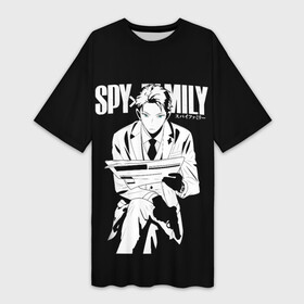 Платье-футболка 3D с принтом SPY X FAMILY  СЕМЬЯ ШПИОНА  ЛОЙД в городе Новоалтайск,  |  | anya | forger | loid | spy family | spy x family | yor | аниме | аня | йор | лойд | семья | форджер | шпиона