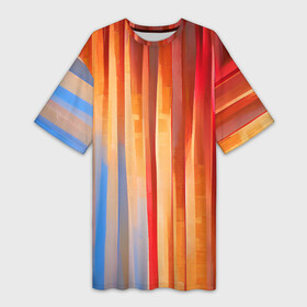 Платье-футболка 3D с принтом Refraction of light в городе Новоалтайск,  |  | bright | colors | light | lines | multicoloured | streaks | краски | линии | полосы | разноцветный | рисунок | свет | фееричный | цвета | цветастый | яркий