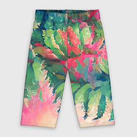 Велосипедки 3D с принтом Тропический микс в городе Новоалтайск,  |  | colors | fern | jungle | leaves | multicoloured | palm | summer | tree | деревья | джунгли | летнее настроение | лето | листья | пальма | папоротник | радостный | разноцветный | растения | рисунок | тропики | яркий