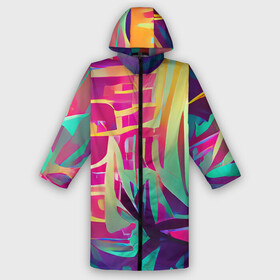 Дождевик унисекс 3D с принтом Хиппи вайб в городе Новоалтайск,  |  | bright | colors | happy | hippie | jungle | summer | tropic | vibe | абстракция | вайб | джунгли | красочный | лето | настроение | радостный | разноцветный | счастливый | тропический | фееричный | хиппи | цвета