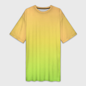 Платье-футболка 3D с принтом GRADIEND YELLOW GREEN в городе Новоалтайск,  |  | абстракция | амбре | без дизайна | градиент | градиент и ничего лишнего | градиенты | желтая | желто зеленый | желтый | зеленая | зеленое | зеленый | на весну | на каждый день | на лето | синий
