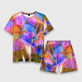 Мужской костюм с шортами 3D с принтом Красочный цветочный паттерн  Лето  Colorful floral pattern  Summer в городе Новоалтайск,  |  | abstraction | fashion | flowers | summer | абстракция | лето | мода | цветы
