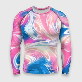 Мужской рашгард 3D с принтом Абстрактный цветной паттерн  Волны Abstract Color Pattern  Waves в городе Новоалтайск,  |  | Тематика изображения на принте: abstraction | color | fashion | wave | абстракция | волна | мода | цвет