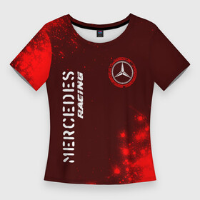 Женская футболка 3D Slim с принтом MERCEDES  Mercedes Racing + Арт в городе Новоалтайск,  |  | amg | auto | bens | benz | logo | merc | mercedes | mersedes | moto | racing | star | vthctltc | авто | амг | бенц | звезда | класс | краска | краски | лого | логотип | мерин | мерс | мерседес | мото | символ | символы | ьуксувуы