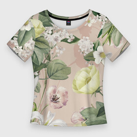 Женская футболка 3D Slim Цветы Свадебный Букет: в городе Новоалтайск,  |  | flowers | букет | природа | растение | флора | цветы