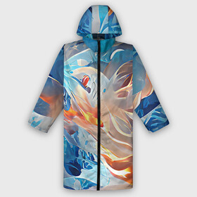 Дождевик унисекс 3D с принтом Ice  flame в городе Новоалтайск,  |  | abstraction | blue | bright | colors | elements | flame | ice | multicoloured | orange | red | абстракция | вода | красный | лед | огонь | оранжевый | пламя | разноцветный | синий | стихии | цвета | яркий