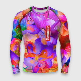 Мужской рашгард 3D с принтом Красочный цветочный паттерн  Лето  Colorful Floral Pattern  Summer 2023 в городе Новоалтайск,  |  | color | flowers | pattern | summer | лето | паттерн | цвет | цветы