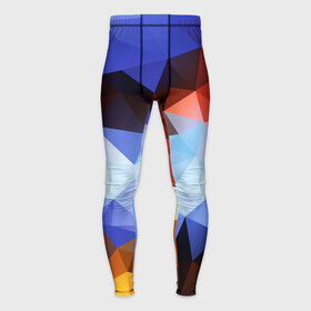 Мужские тайтсы 3D с принтом Абстрактный цветной узор из треугольников  Abstract colored triangle pattern в городе Новоалтайск,  |  | abstraction | color | pattern | triangle | абстракция | треугольник | узор | цвет