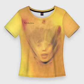 Женская футболка 3D Slim с принтом Goats Head Soup  The Rolling Stones в городе Новоалтайск,  |  | the rolling stones | бродяги | вольные странники | катящиеся камни | кит ричардс | мик джаггер | рок группа | рок н ролл | ролинг стоун | роллинг стоунс | рон вуд | стоунз | чарли уоттс