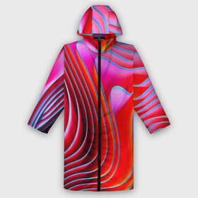 Дождевик унисекс 3D с принтом Разноцветные неоновые полосы  Волна  Multicolored neon stripes  Wave в городе Новоалтайск,  |  | abstraction | color | fashion | neon | pattern | raster | stripe | wave | абстракция | волна | мода | неон | паттерн | полоса | растр | цвет