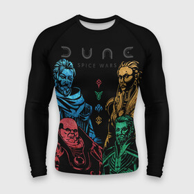 Мужской рашгард 3D с принтом Dune: Spice Wars все фракции в городе Новоалтайск,  |  | dune | dune spice wars | dune: spice wars | spice wars | атрейдесы | все фракции | дюна | контрабандисты | персонаж | персонажи | фракции | фримены | харконнены