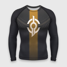 Мужской рашгард 3D с принтом Дюна Лого Фрименов  Dune Spice Wars Fremen Logo в городе Новоалтайск,  |  | dune spice wars | fremen logo | дюна | игра | лого | фримен | фримэн