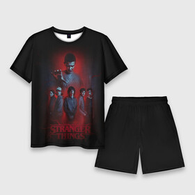 Мужской костюм с шортами 3D с принтом ОЧЕНЬ СТРАННЫЕ ДЕЛА  ST  STRANGER THINGS в городе Новоалтайск,  |  | 11 | demogorgon | dont | friends | lie | netflix | st | stranger | the | things | векна | демогоргон | друзья | лгут | не | оди | одиннадцать | очень | странные