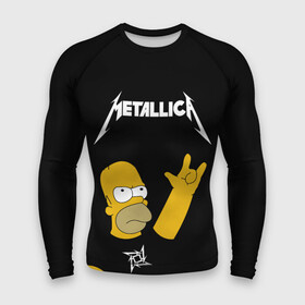 Мужской рашгард 3D с принтом Metallica Гомер Симпсон рокер в городе Новоалтайск,  |  | gimer | heavy | heavy metal | homer | metal | metalica | metallica | simpson | simpsons | trash metal | гомер | джеймс | кирк | ларс | мастейн | метал | металика | металл | металлика | музыка | ньюстед | рок | симпсон | симпсоны | трухильо | ул