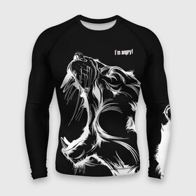 Мужской рашгард 3D с принтом I m angry Cougar в городе Новоалтайск,  |  | angry | cougar | fangs | im angry | open mouth | predator | wild | дикая | злая | клыки | открытая пасть | пума | хищник | я в гневе