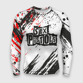 Мужской рашгард 3D с принтом Sex Pistols  Big Logo в городе Новоалтайск,  |  | emblem | logo | rock | stephen philip | лого | логотип | музыка | панк рок | рок | эмблема