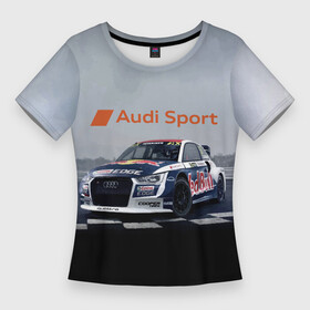 Женская футболка 3D Slim с принтом Ауди Спорт  Гоночная команда Audi sport  Racing team в городе Новоалтайск,  |  | audi | car | germany | power | racing | team | автомобиль | ауди | германия | гонка | мощь