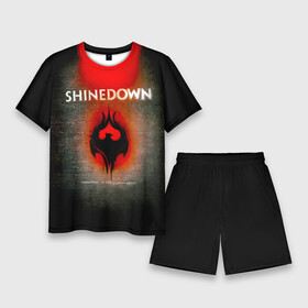 Мужской костюм с шортами 3D с принтом Somewhere in the Stratosphere  Shinedown в городе Новоалтайск,  |  | brent smith | shinedown | брент смит | группа | музыка | рок | рок группа
