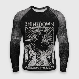 Мужской рашгард 3D с принтом Atlas Falls  Shinedown в городе Новоалтайск,  |  | brent smith | shinedown | брент смит | группа | музыка | рок | рок группа