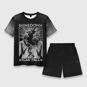 Мужской костюм с шортами 3D с принтом Atlas Falls  Shinedown в городе Новоалтайск,  |  | brent smith | shinedown | брент смит | группа | музыка | рок | рок группа