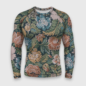 Мужской рашгард 3D с принтом Floral pattern  Цветочный паттерн в городе Новоалтайск,  |  | fashion | flower | leaf | pattern | лист | мода | узор | цветы