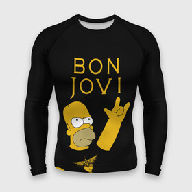 Мужской рашгард 3D с принтом Bon Jovi Гомер Симпсон Рокер в городе Новоалтайск,  |  | bon | bon jovi | gomer | homer | jovi | rock | simpson | simpsons | бон | бон джови | глэм | гомер | группа | джови | джон | метал | рок | рокер | симпсон | симпсоны | хард