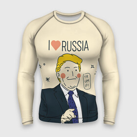 Мужской рашгард 3D Дональд Трамп Я люблю Россию: в городе Новоалтайск, | | donald trump | америка | дональд | дональд трамп | россия | сша | трамп