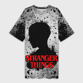 Платье-футболка 3D с принтом Очень странные дела Stranger things в городе Новоалтайск,  |  | stranger things | stranger things netflix | vecna | загадочные события | одиннадцать | очень странные дела | проклятье векны