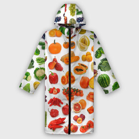 Дождевик унисекс 3D с принтом VEGETABLE FRUIT ABUNDANCE в городе Новоалтайск,  |  | арбуз | банан | виноград | гранат | груша | дыня | капуста | клубника | кукуруза | лимон | лук | морковь | овощи | огурец | перец | помидор | фрукты | яблоки