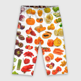 Велосипедки 3D с принтом VEGETABLE FRUIT ABUNDANCE в городе Новоалтайск,  |  | Тематика изображения на принте: арбуз | банан | виноград | гранат | груша | дыня | капуста | клубника | кукуруза | лимон | лук | морковь | овощи | огурец | перец | помидор | фрукты | яблоки