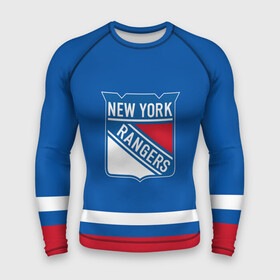 Мужской рашгард 3D с принтом New York Rangers Панарин в городе Новоалтайск,  |  | nhl | rangers | артемий панарин | нхл | панарин | рейнджерс | хоккей