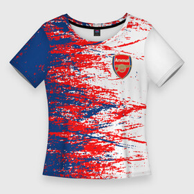 Женская футболка 3D Slim с принтом arsenal fc  арсенал фк  texture в городе Новоалтайск,  |  | arsenal | fc | football | football club | sport | арсенал | спорт | спортивные | униформа | фирменные цвета | фк | футбол | футбольный клуб