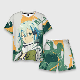 Мужской костюм с шортами 3D с принтом Асада Сино Sword Art Online в городе Новоалтайск,  |  | gun gale online | shino asada | sword art online | аниме | асада сино | синон | снайпер