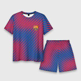 Мужской костюм с шортами 3D с принтом fc barcelona  барселона fc  абстракция в городе Новоалтайск,  |  | barca | barcelona | fc barca | барка | барселона