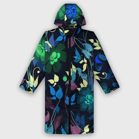 Дождевик унисекс 3D с принтом Color summer night  Floral pattern в городе Новоалтайск,  |  | Тематика изображения на принте: color | fashion | flowers | night | pattern | summer | мода | ночь | узор | цвет | цветы